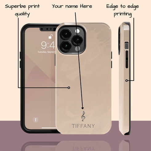 Custom G Clef Music Note Symbol iPhone Case